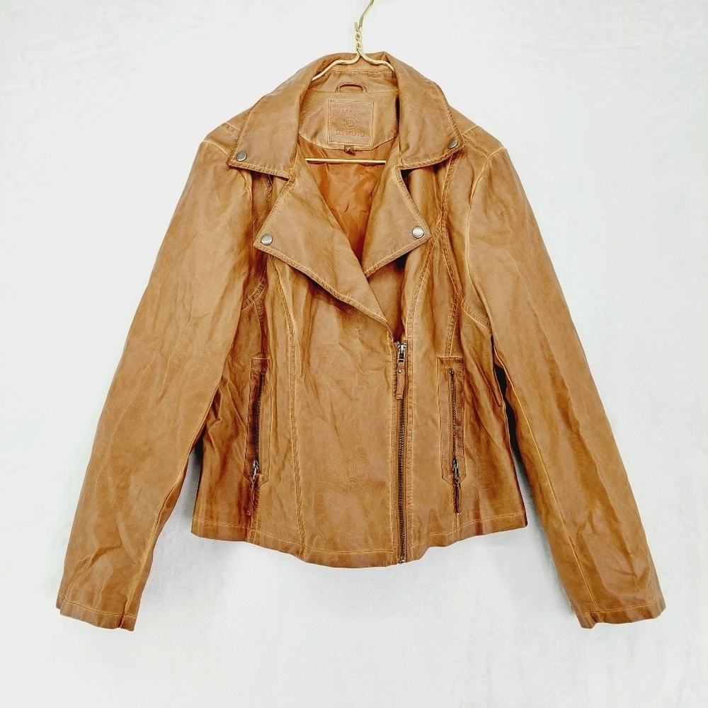 Max Studio Brown Long Sleeve Jacket 3553